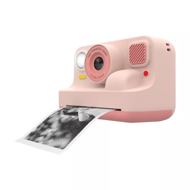 Máquina fotográfica digital infantil Denver KPC-1374BTRO com Bluetooth, rosa