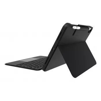 Capa com teclado DEQSTER Smart Combo Touch para iPad 10,9 polegadas (10.ª geração, 2022) com Apple Smart Connector, layout alemão QWERTZ, preto