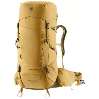 Mochila de trekking Deuter Aircontact Core 45+10 SL mulher - Savanna/Nori
