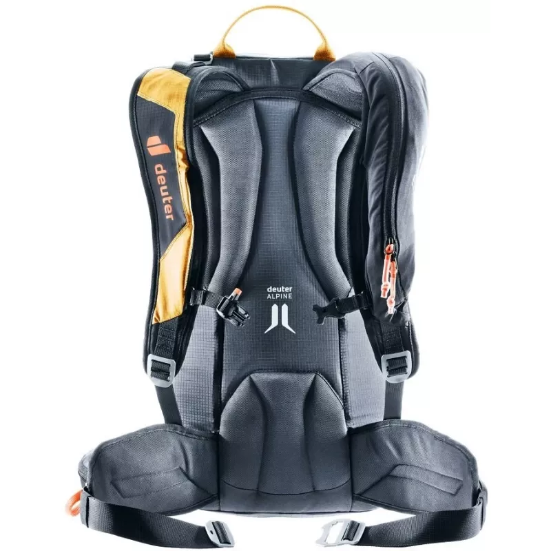 Mochila com airbag de avalanche Deuter Alproof Lite 20 SL + Wash Center I necessaire Conjunto - Cinnamon/Preto & Raisin/Caspia