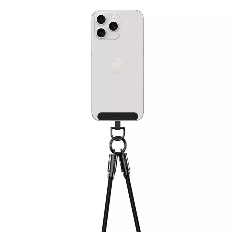 Devia Cabo USB-C para Lightning Lanyard 2 em 1 1,2m 27W Preto