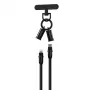 Devia Cabo USB-C para Lightning Lanyard 2 em 1 1,2m 27W Preto