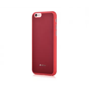 Devia Apple iPhone 6/6s Capa traseira Jelly Slim em pele vermelho-vinho
