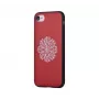 Capa Devia Flower Embroidery para Apple iPhone 7/8 Vermelho