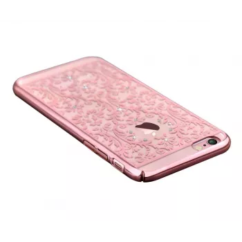 Capa traseira Devia Baroque com Swarovski para Apple iPhone 7 rosa-ouro