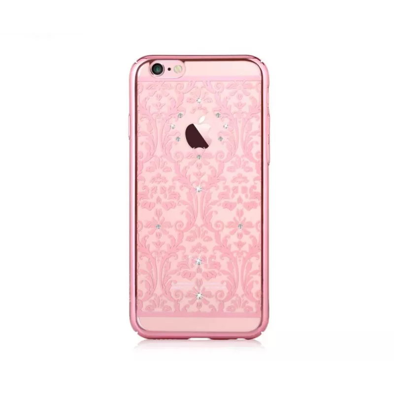 Capa traseira Devia Baroque com Swarovski para Apple iPhone 7 rosa-ouro