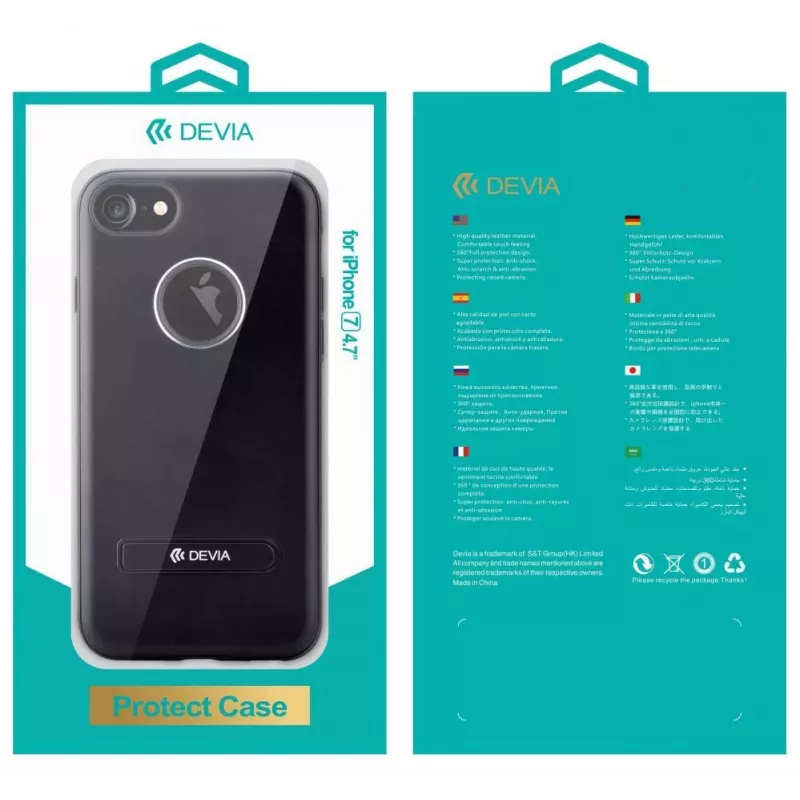 Capa com aba Devia iView para Apple iPhone 7 preto