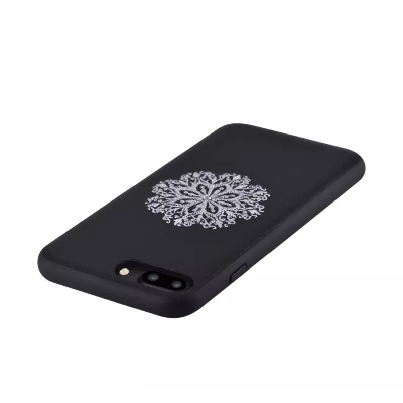 Capa com bordado floral Devia para Apple iPhone 7 Plus/8 Plus preta