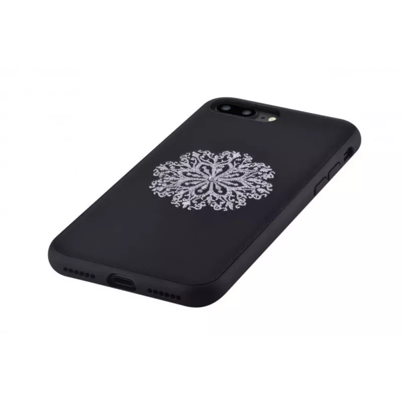 Capa com bordado floral Devia para Apple iPhone 7 Plus/8 Plus preta