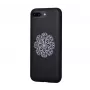 Capa com bordado floral Devia para Apple iPhone 7 Plus/8 Plus preta