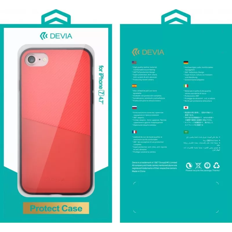Devia Apple iPhone 7 Plus Capa iWallet Vermelho