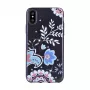 Devia Capa Crystal Blossom para Apple iPhone X preta