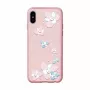 Capa com bordado floral Devia para Apple iPhone X Lanya preta