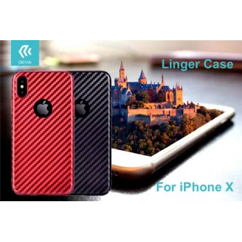 Capa LINGER Devia para Apple iPhone X vermelha