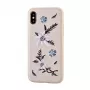 Devia Apple iPhone X Capa com bordado de flores Jalam
