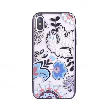 DEVIA Capa Crystal Bloosom para Apple iPhone X / XS - prateado