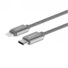Cabo USB-C para Lightning Devia Gracious 1m cinzento