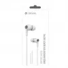 Devia Kintone Auscultadores com fios com ficha jack de 3,5 mm, branco