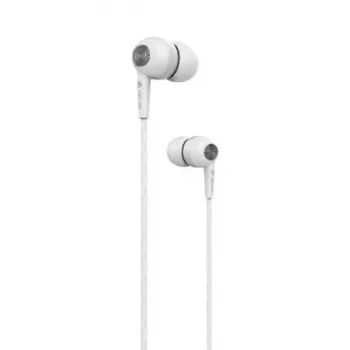 Devia Kintone Auscultadores com fios com ficha jack de 3,5 mm, branco