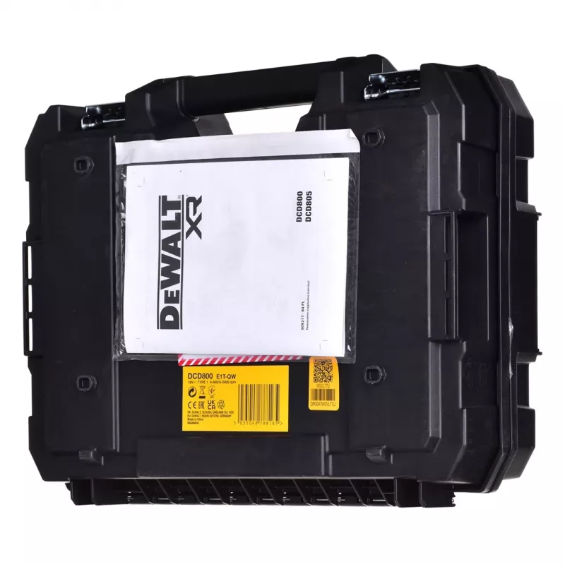 DEWALT 18V POWERSTACK Berbequim combinado sem escovas DCD800E1T 90Nm 1x1,7Ah TSTAK