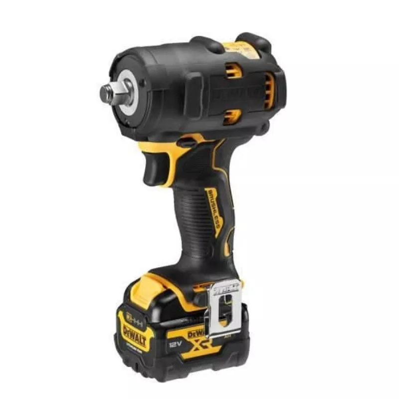 DEWALT DCF901P1G-QW 12V XR Chave de impacto sem escovas a bateria 1/2 inch encaixe quadrado 340 Nm 2850 rpm 1x3,0 Ah Li-Ion carregador mala preto/amarelo