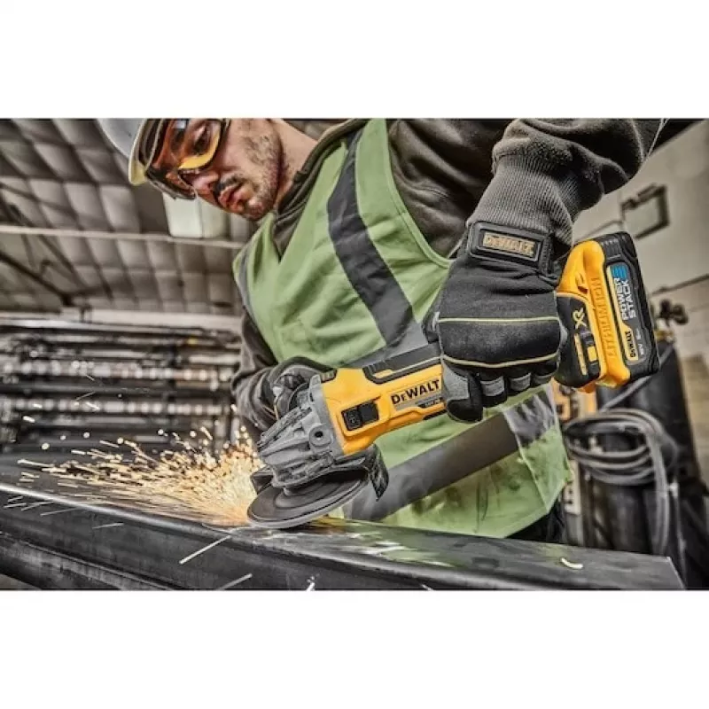 DeWalt DCG405H2T-QW 18 V XR rebarbadora angular sem escovas 125 mm, 2x 5,0 Ah, TSTAK