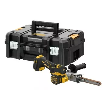 DEWALT DCM200NT-XJ 18V XR Lixadeira de cinta a bateria, 75x457 mm, motor sem escovas, velocidade variável, Preto/Amarelo