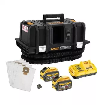 DEWALT DCV586MT2-QW Aspirador de Pó M-Class a Bateria com 2x Baterias 9,0 Ah e Carregador