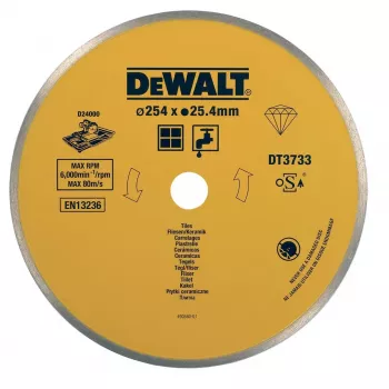 DEWALT Disco de corte diamantado para azulejos cerâmicos 250x25,4mm DT3733
