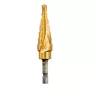 DEWALT DT5027-QZ Broca Escalonada HSS 4-12 mm, 9 Escalões, Revestida a TiN, Haste Sextavada