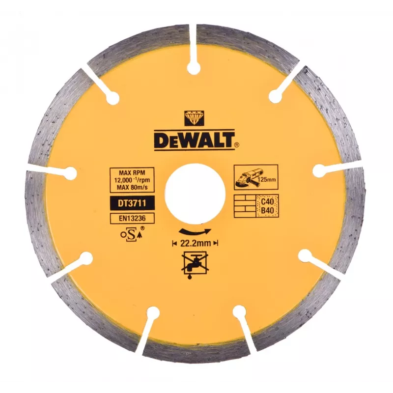 Rebarbadora angular DEWALT DWE46107 125 mm com proteção de aspiração de pó 1400 W