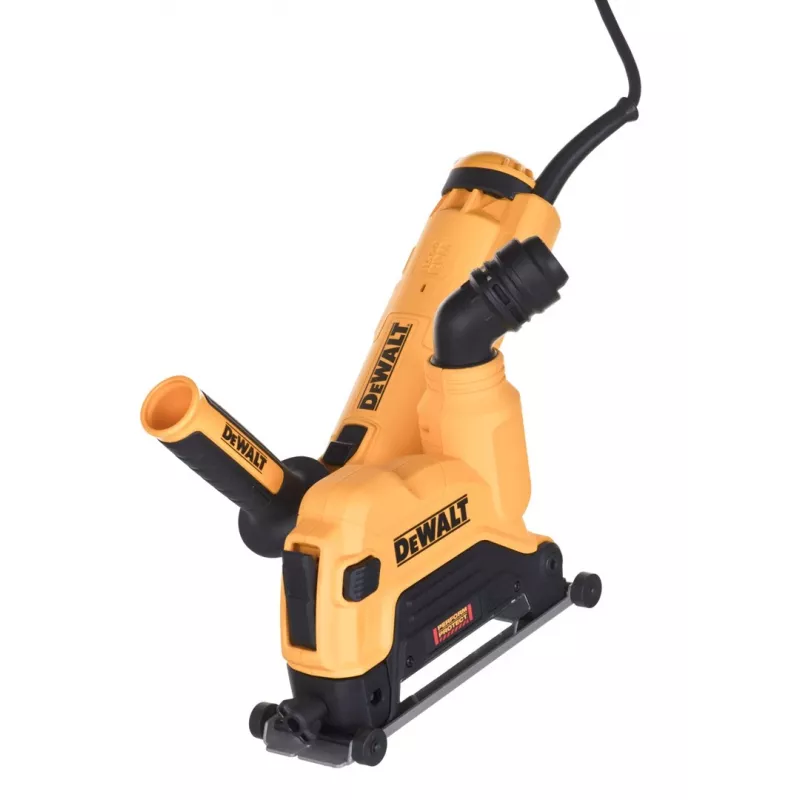 Rebarbadora angular DEWALT DWE46107 125 mm com proteção de aspiração de pó 1400 W