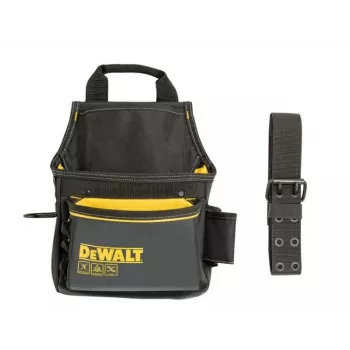 Caixa de ferramentas de lona resistente DEWALT DWST40101-1, preto/amarelo, repelente à água, abertura larga, fundo reforçado