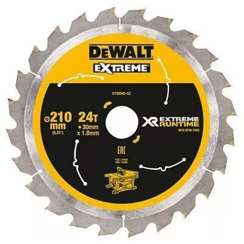 Lâmina de serra circular DEWALT Xtreme Runtime 210mm x 30mm 36T