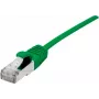 Dexlan Cabo patch Cat. 6A S/FTP (PiMF) ultrafino sem halogéneos com proteção de patilha, Verde, 10,0 m 858720