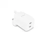 Carregador de parede GaN USB-C de 2 portas DICOTA 100W branco