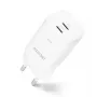 Carregador de Parede GaN 2 Portas Dicota 65W UK Branco