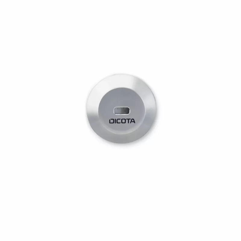 DICOTA placa de ancoragem para cabo de segurança de portátil para T-Lock, prateado D32052
