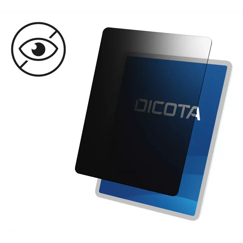 DICOTA Filtro de Privacidade para Portátil - Montagem Lateral - 4 Vias - Removível - Adesivo - 33 cm (13