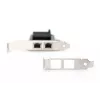 DIGITUS Placa de rede Gigabit Ethernet 2 portas, RJ45, PCI Express, Chipset Intel I210-AT (DN-1013-2)