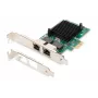 DIGITUS Placa de rede Gigabit Ethernet 2 portas, RJ45, PCI Express, Chipset Intel I210-AT (DN-1013-2)
