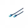 Cabo de rede CAT 5e U/UTP DIGITUS, RJ45, 0,5 m, amarelo, PVC, contactos dourados, Gigabit Ethernet DK-1512-005/Y