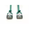 Cabo de rede Slim DIGITUS CAT 6A F/FTP, 1m, Verde, pack de 10