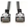 Cabo de rede DIGITUS CAT 6A F/FTP Slim, 5m, preto, pack de 10, LSZH