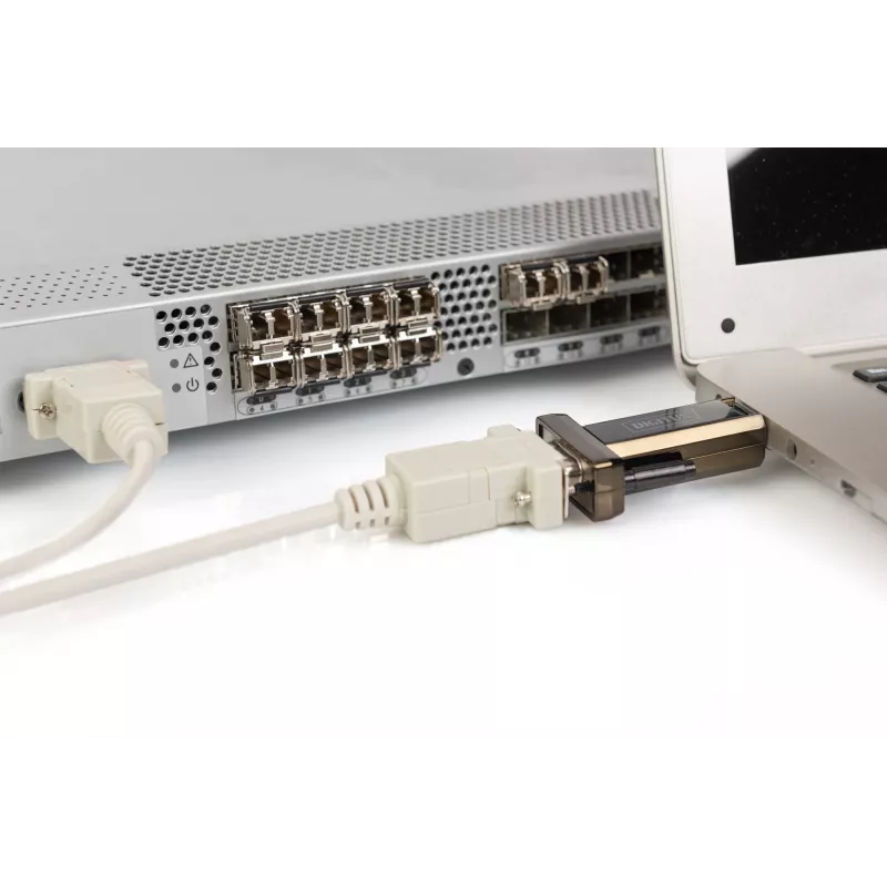 Adaptador DIGITUS DA-70156 USB 2.0 para RS232 série, 1,5 m, preto