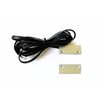 Sensor de contacto de porta Digitus DN-S-D para racks de servidor, interruptor reed magnético, RJ45, cabo 2,5 m, branco