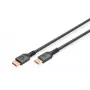 Digitus DisplayPort 2.1 cabo de ligação, 16K, 80 Gbps, 2 m, Preto