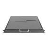 DIGITUS consola KVM LCD HD modular com TFT de 17 polegadas, ligação KVM CAT 5 de 16 portas, touchpad, layout de teclado alemão