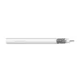 Cabo coaxial DIGITUS RG-6, 75 Ohm, dupla blindagem (2x folha + 77% malha), Eca, PVC, 100 m, branco