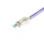 Ficha passante RJ45 (8P8C) DIGITUS, Cat.6, blindada, AWG 26-24, pack de 100 unidades